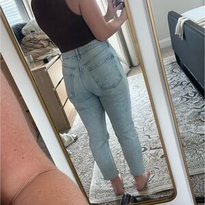 OG Straight High Rise Ankle Cropped Jeans - Old Navy size 6